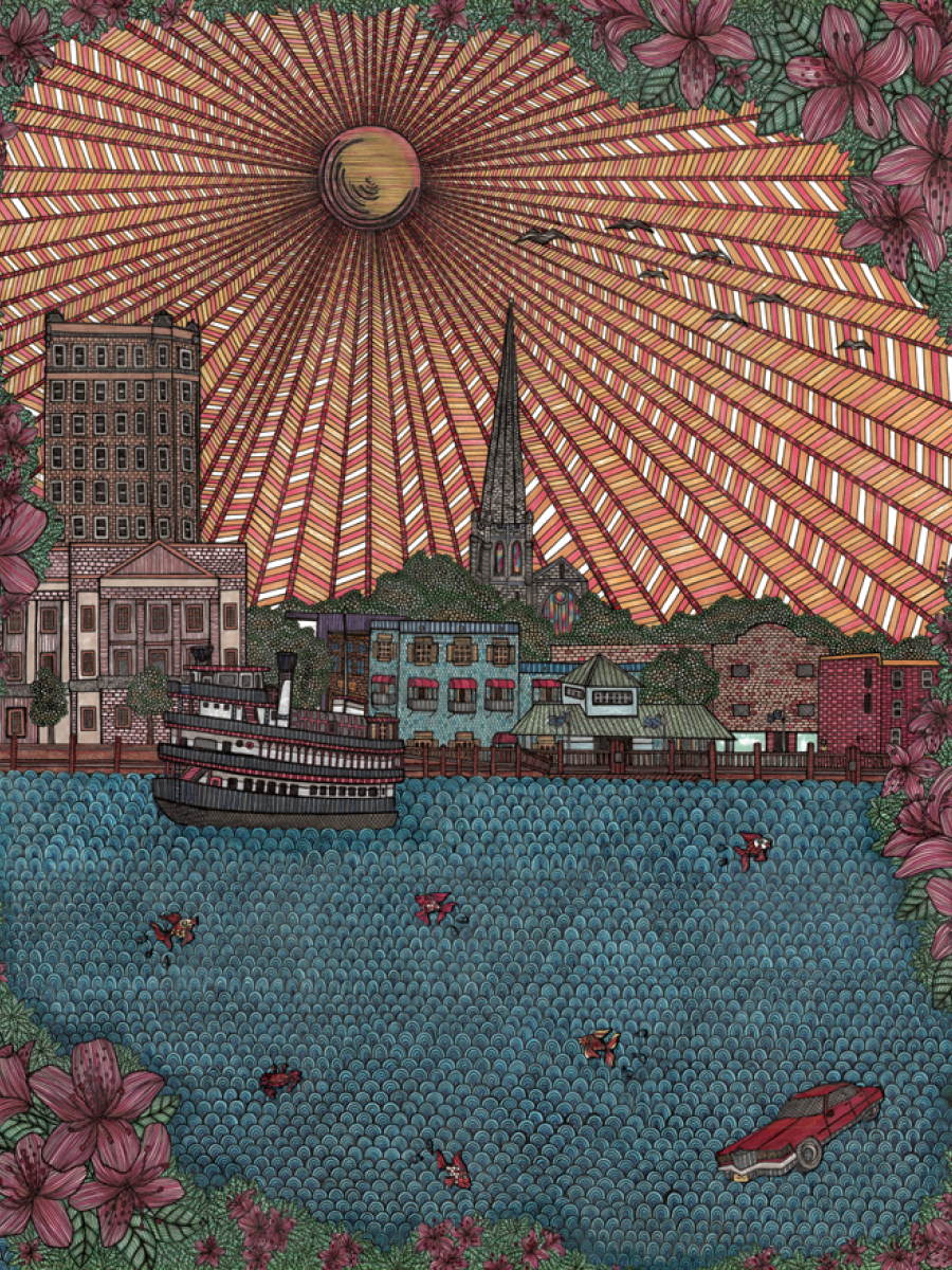 'There's a Cadillac in the Cape Fear' Art Print